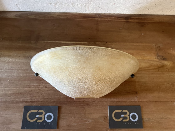 Image 1 of Lámpara de pared Terzani Mezza Luna: media luna de cristal de Murano soplado a mano