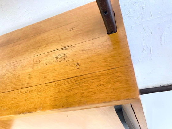 Image 1 of Mensola a colonna di metà secolo, risalente agli anni '50, disegnata da Reinhold Stotz.