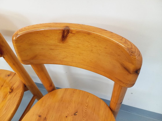 Image 1 of Set di 2 sedie vintage scandinave in pino Rainer Daumiller degli anni '60/'70