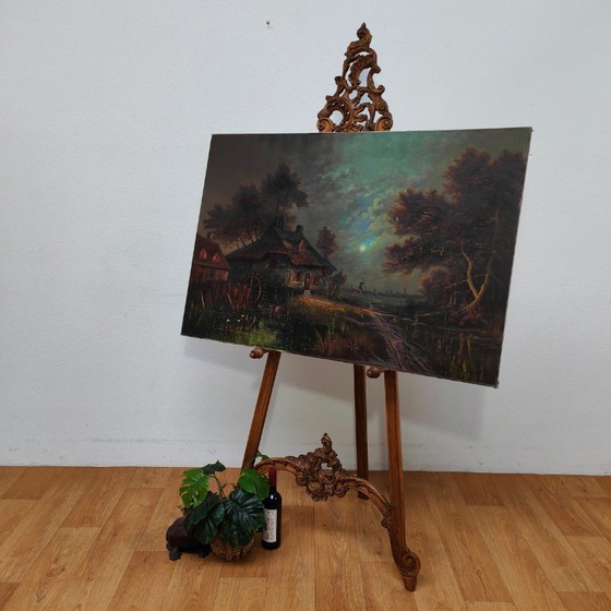 Image 1 of Cavalletto antico in stile rococò. Supporto per pittura, cavalletto