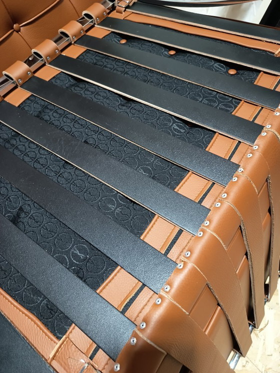 Image 1 of Sillones KNOLL Studio Barcelona (NUEVA Serie 2026) en piel natural (color coñac)