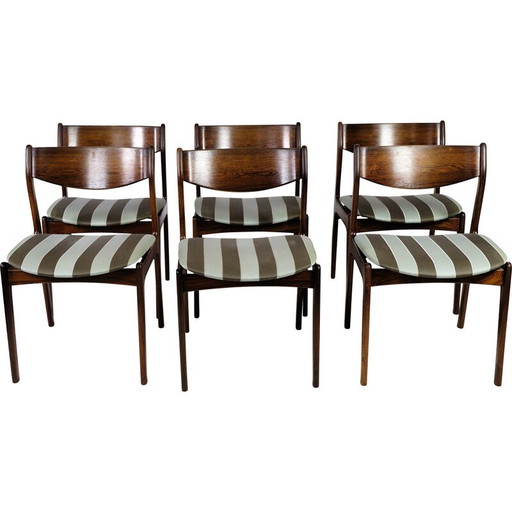 Set of 6 vintage rosewood dining chairs by Farsø møbelfabrik, 1960
