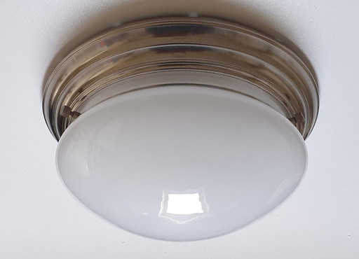 Art Deco style ceiling lamp opaline glass