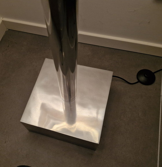 Lampada da terra, Dutch Design -Van der Hegge- bianca con cromo – Lampade da terra, Metallo, Tessile (photo 12 of 14)