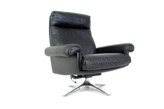 Image 1 of as new ! de Sede DS-31 1st Series Lounge Chair Fauteuil, cuir et aluminium Base rocking Mechanism, fully restored ! LP 7005,- € 
