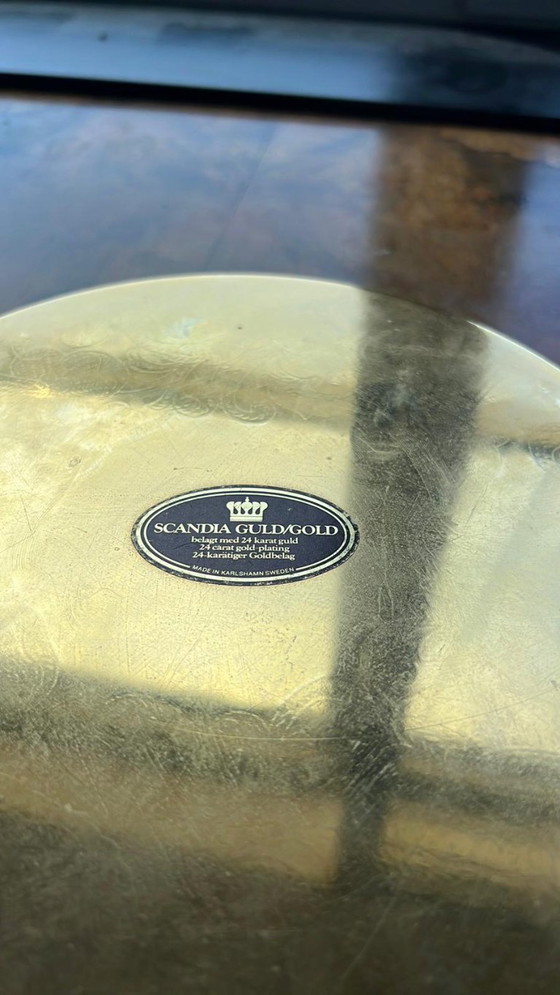 Image 1 of Ciotole placcate oro Design scandinavo