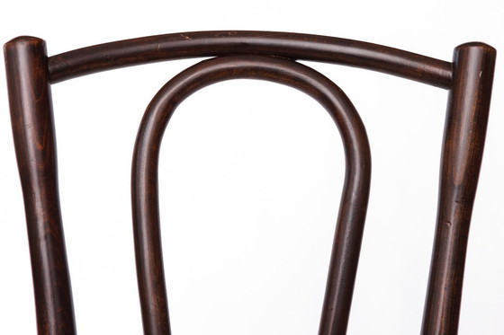 Image 1 of Fischel Bentwood Chair – Early 20th Century Thonet Style, Beechwood Frame with New Cane Seat, Antique Vintage Chair