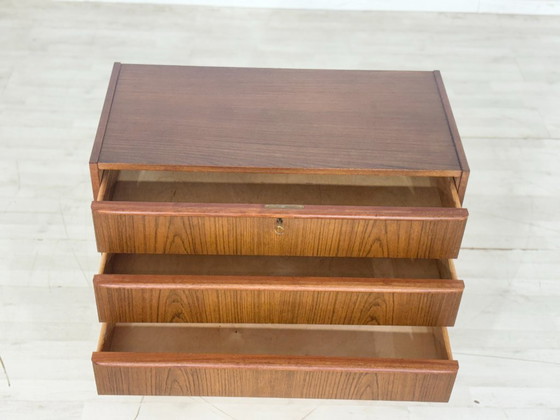 Image 1 of Commode style années 50 / Meuble en teck / Lavabo vintage / Meuble de salon