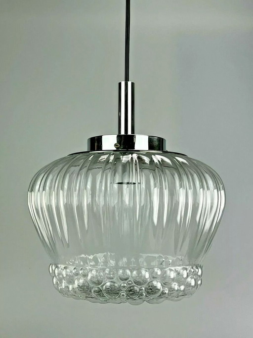 60's 70's Lampe Lampe suspendue Bubble Chrome Verre Space Age Design