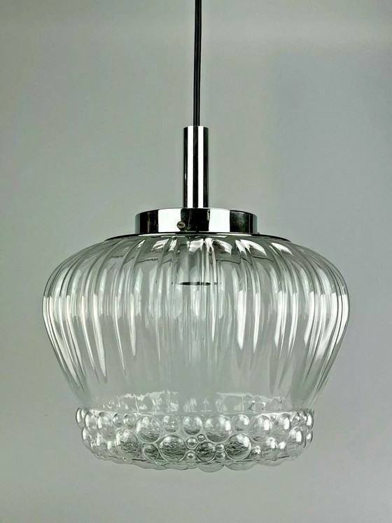 Image 1 of Lampada anni '60 e '70, lampada a sospensione, lampada a sfera, bolla, vetro cromato, design spaziale