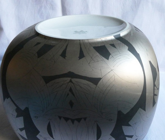 Image 1 of Rare bowl, Rosenhal, Suomi series, form design Timo Sarpaneva, decor design HAP Grieshaber