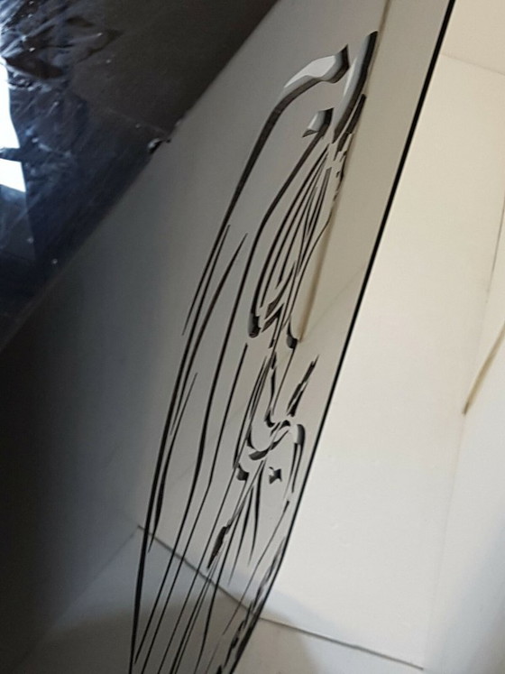 Image 1 of Vintage 1970s Plexiglas Sign: 70s Wedding Dresses