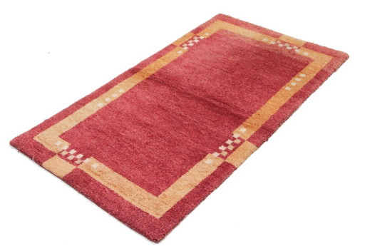 Original Modern Indo Gabbeh Wool Rug 155 x 85 cm