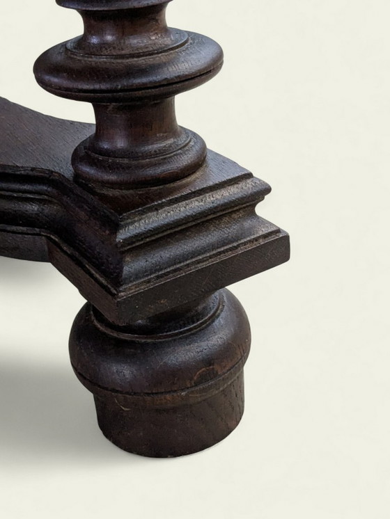 Image 1 of Table ancienne Gründerzeit | XIXe siècle | Chêne | Hauteur 74 cm | Table à manger vintage