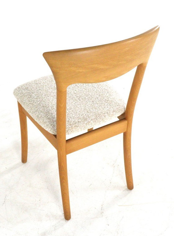 Image 1 of Set van 6 Juul Kristensen JK Denmark stoelen eetkamerstoelen vintage gestoffeerd