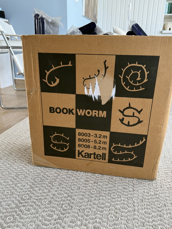 Image 1 of BOOKWORM /11 by Ron Arad - Cobalt Blue - Kartell