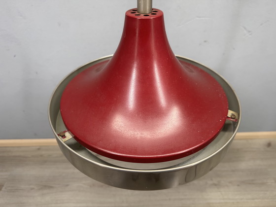 Image 1 of Red metal pendant lamp 1960s