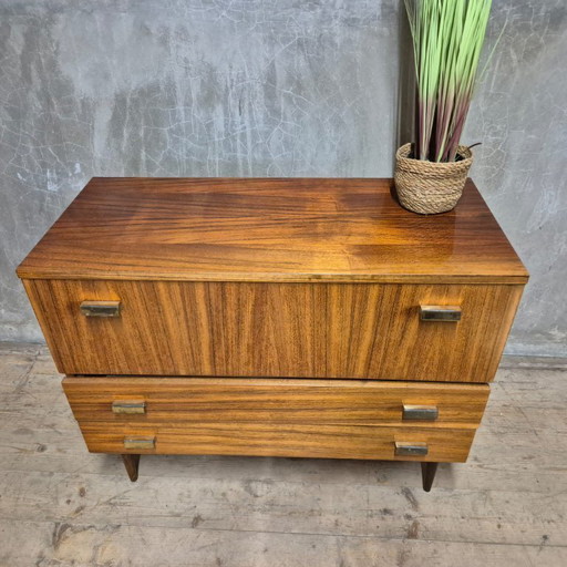 Vintage ladekast, jaren 70, Tsjecho-Slowakije