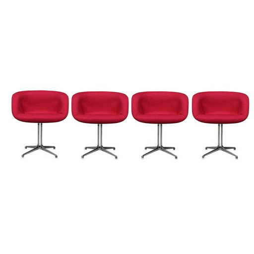 La Fonda Stoel van Ray en Charles Eames voor Herman Miller, Set van 4