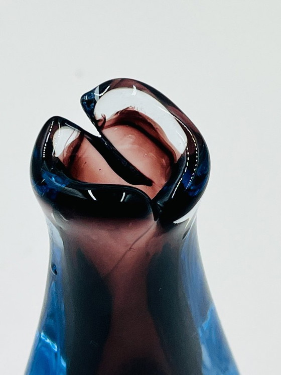 Image 1 of Murano Sommerso Soliflore Vase Flavio Poli Seguso 1960