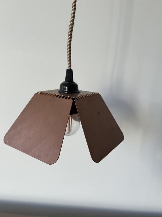 Image 1 of Handgefaltete Piet hein eek Kupferlampe