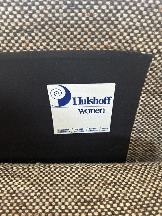 Image 1 of Artifort vintage sofa brown melange wool.