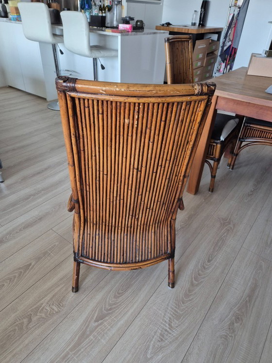 Image 1 of Vintage Bamboe Dining Chairs