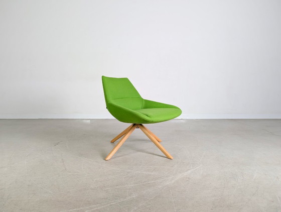 Image 1 of Set of 3 Inclass armchairs Pillet Dunas XL green office lounge chair