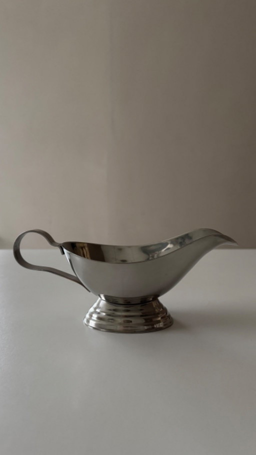 Salsiera vintage in acciaio inossidabile
