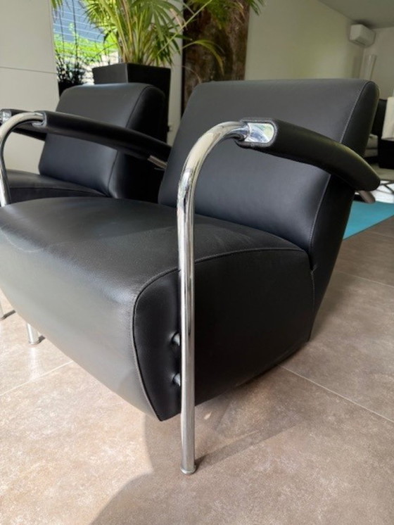 Image 1 of 1x Sillón Leolux Scylla con respaldo bajo