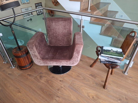 Image 1 of Mid-Century Modern Space Age Swivel Lounge Chair