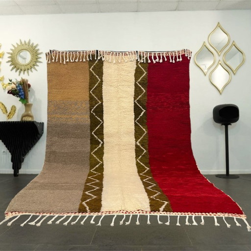 Tapis berbère - 303 cm x 213 cm - laine colorée