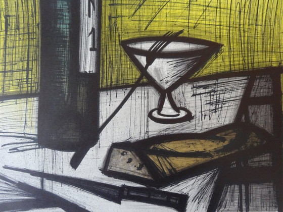 Bernard Buffet: Bread and Life, Original Signed Lithograph Poster – Paper (photo 3 of 5)