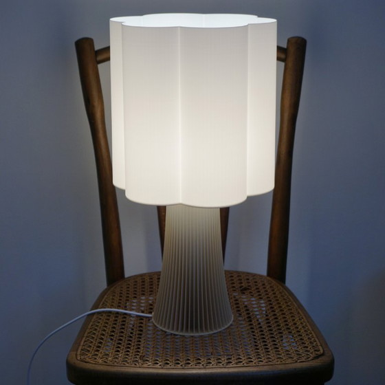 Image 1 of Irma Table Lamp | Beige & white