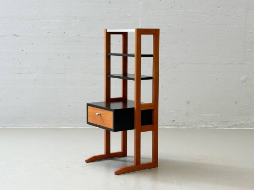 Postmoderne ladekast met open planken, jaren 80