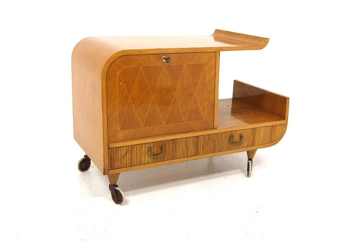 Skandinavische Kommode aus Ulmenholz, schwedischer moderner Stil, Schweden, 1940