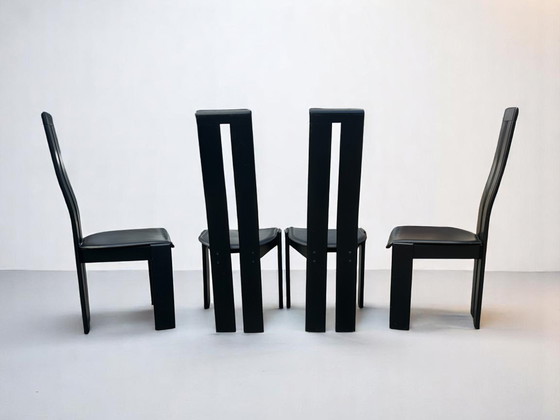Image 1 of 4x Designer chairs by Pietro Costantini - Italy, 1970s