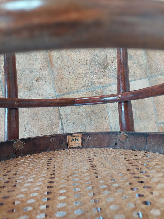 Image 1 of Set of 2 Original Sautto and Liberale Thonet Benwood Bistro Chairs 1940's