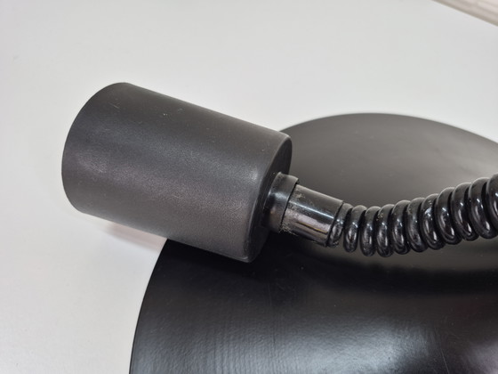 Image 1 of Heksenhoed lamp zwart metaal. Vintage hanglamp jaren 60.