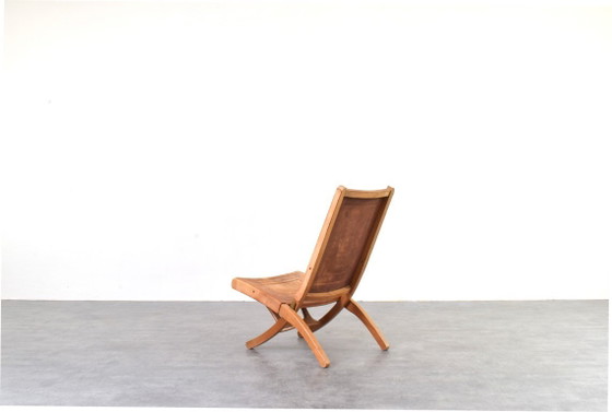 Image 1 of Sedia pieghevole di Ángel Pazmiño per Muebles de Estilo, anni '60.