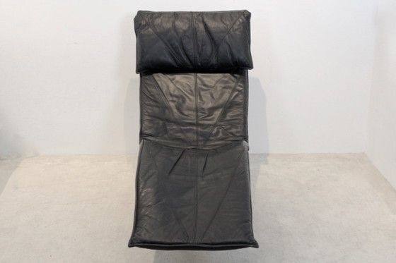 Black Leather ‘Skye’ Chaise Longue by Tord Björklund, Ikea (photo 10 of 11)