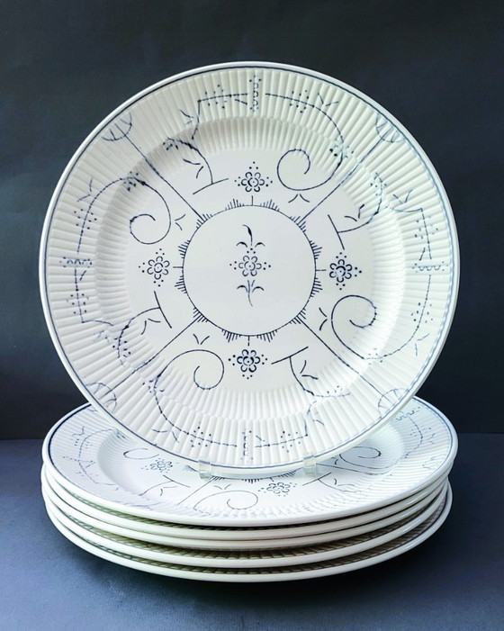 Image 1 of 💕Royal Boch Copenhague "6 Assiettes Ø 31cm"
