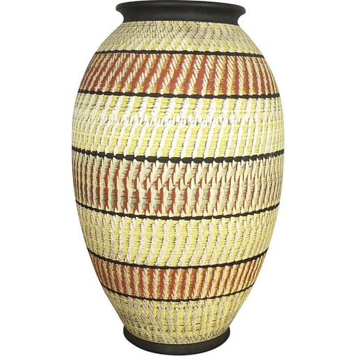 Vase en céramique vintage de Zöller et Born, Allemagne 1950