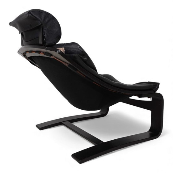 Image 1 of Fauteuil lounge en cuir Nelo Kroken par Åke Fribytter, 1970
