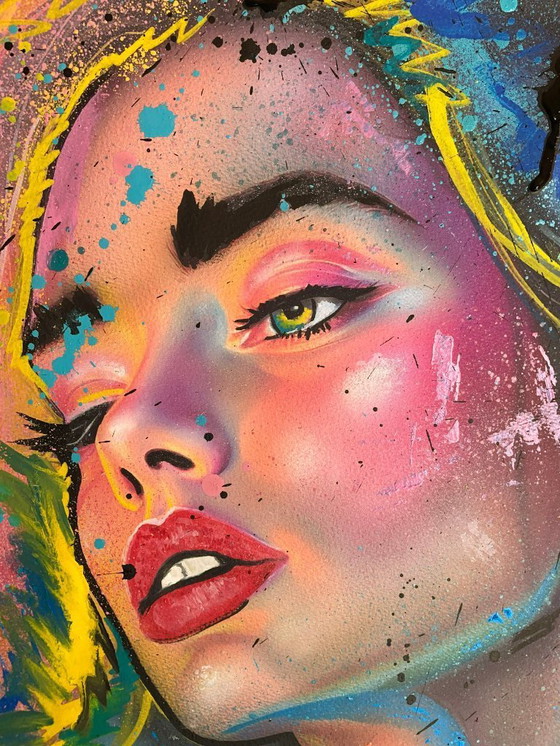 Image 1 of NO1R - Déjalo brillar - Pintura de artista