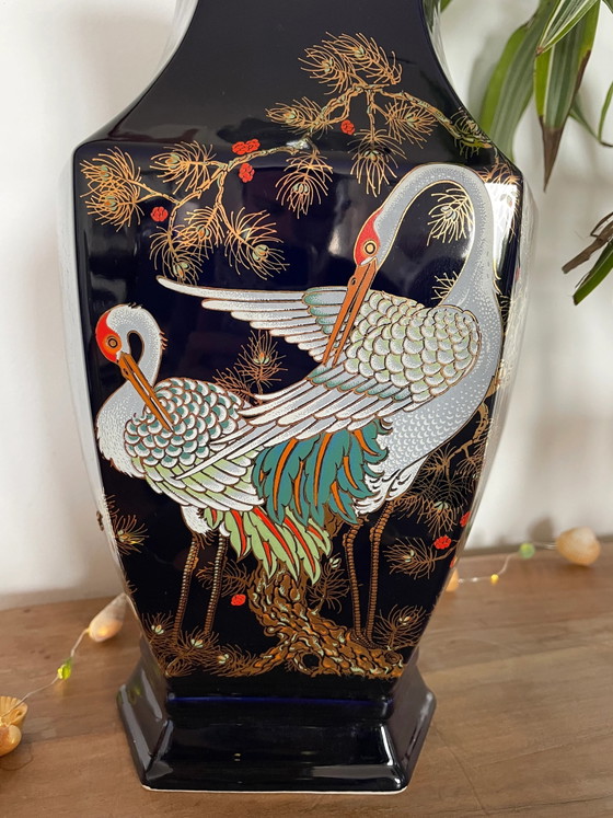Vaso in ceramica con motivo airone – Vasi, Vintage (photo 2 of 2)