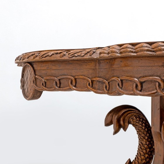 Image 1 of  Attributed to Henry Eyles Victorian Walnut Center Table England Mid-19th Century