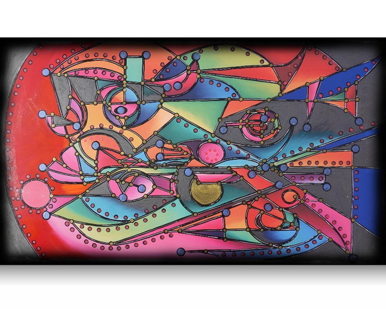 Image 1 of Kubismus A1430 - abstrakte Malerei XXL