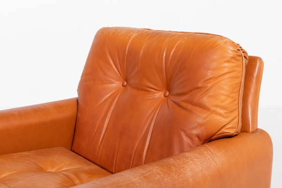 Image 1 of Danish Modern Cognac Leather Armchairs From 1960’S