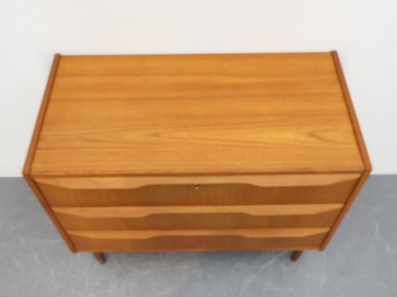 Image 1 of Deense ladekast Teak 3 lades vintage 